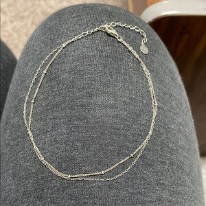 Sterling Silver double Chain bracelet